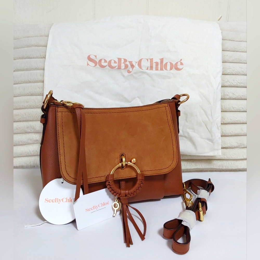 NWT See By Chloe Joan Hand/crossbody in Caramello